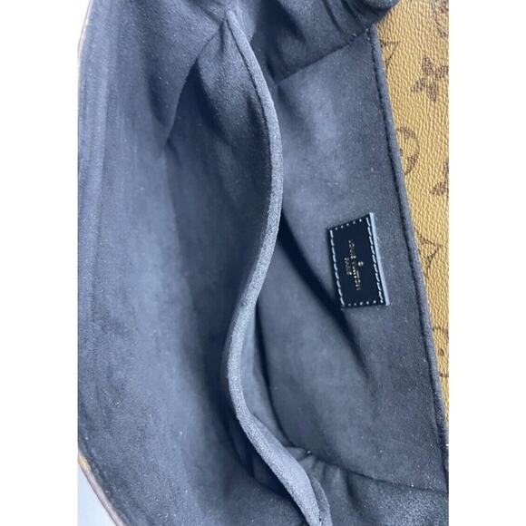 Louis Vuitton Pochette Metis Shoulder Bag Brown Leather Monogram Reverse Coated - Picture 11 of 13